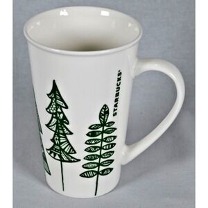 Starbucks Tall 5-3/4" Holiday Christmas Tree 14.67 oz Coffee Mug 2015
